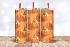 3D Pumpkins Tumbler Wrap, 20oz Skinny Tumbler Wrap Product Image 3