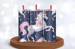 Sparkle Unicorn Tumbler Wraps, 20oz Skinny Tumbler Wrap Product Image 3
