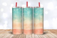 Summer Ombre Glitter Tumbler Wrap, 20oz Skinny Tumbler Wraps Product Image 3