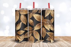 Coffee Leaves Tumbler Wrap, 20oz Skinny Tumbler Wrap Product Image 3