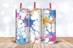 Abstract Watercolor Brain Neuron Tumbler Wrap, 20oz Skinny T Product Image 3