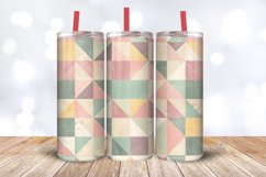Pastel Geometric Shapes Tumbler Wrap, 20oz Skinny Tumbler Wr Product Image 3