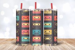 80s Retro Audio Cassette Tape Tumbler Wrap, 20oz Skinny Tumb Product Image 3