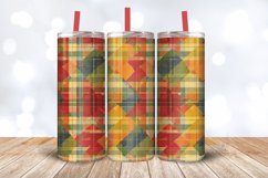 Autumn Plaid Tumbler Wrap, 20oz Skinny Tumbler Wrap Product Image 3