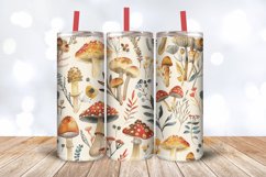 Boho Mushrooms Floral Botanical Tumbler Wrap, 20oz Skinny Tu Product Image 3
