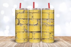 Yellow Brick Tumbler Wrap, 20oz Skinny Tumbler Wraps Product Image 3