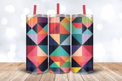 Geometric Shapes Colors Tumbler Wrap, 20oz Skinny Tumbler Wr Product Image 3