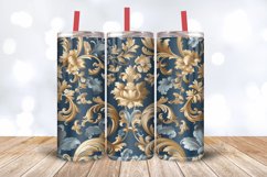 Baroque Floral Tapestry Tumbler Wrap, 20oz Skinny Tumbler Wr Product Image 3
