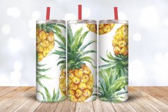 Watercolor Pineapple Tumbler Wrap, 20oz Skinny Tumbler Wraps Product Image 3