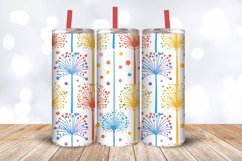 Rainbow Dandelions Tumbler Wrap, 20oz Skinny Tumbler Wrap Product Image 3