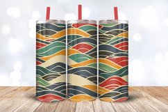 Retro Waves Tumbler Wrap, 20oz Skinny Tumbler Wraps Product Image 3