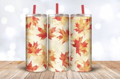 Watercolor Maple Leaves Tumbler Wrap, 20oz Skinny Tumbler Wr Product Image 3