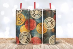 Abstract Grunge Circles Tumbler Wrap, 20oz Skinny Tumbler Wr Product Image 3