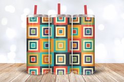 Squares Shape polka dots Tumbler Wrap, 20oz Skinny Tumbler W Product Image 3