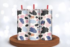 Pastel Leopard Print Tumbler Wraps, 20oz Skinny Tumbler Wrap Product Image 3