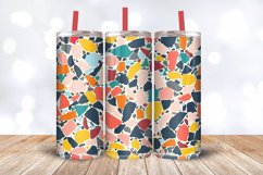 Colorful Terrazzo Tumbler Wrap, 20oz Skinny Tumbler Wrap Product Image 3