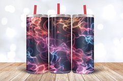Luxury Neon Smokes Tumbler Wrap, 20oz Skinny Tumbler Wrap Product Image 3