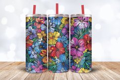 Florida Groovy Garden Flowers Tumbler Wrap, 20oz Skinny Tumb Product Image 3
