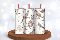 Watercolor Kangaroos and Falcons Tumbler Wraps, 20oz Skinny Product Image 3