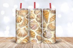 Seashells Tumbler Wrap, 20oz Skinny Tumbler Wraps Product Image 3