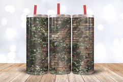 Overgrown Brick Tumbler Wrap, 20oz Skinny Tumbler Wraps Product Image 3