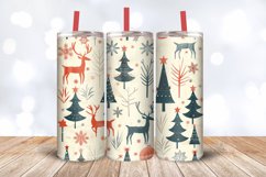 Retro Christmas Tumbler Wrap, 20oz Skinny Tumbler Wraps Product Image 3