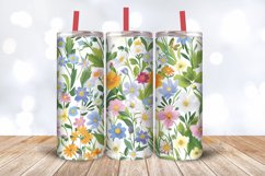 Mothers Day Spring Garden Flower Tumbler Wrap, 20oz Skinny T Product Image 3