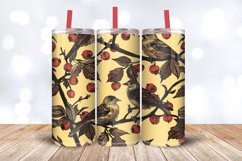 Birds and Hawthorn Tumbler Wrap, 20oz Skinny Tumbler Wraps Product Image 3