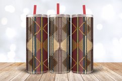 Knitted Scottish Tartan Tumbler Wrap, 20oz Skinny Tumbler Wr Product Image 3