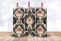 Ottoman Lotus Tumbler Wrap, 20oz Skinny Tumbler Wraps Product Image 3
