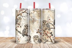 Owl Ephemera Tumbler Wrap, 20oz Skinny Tumbler Wrap Product Image 3