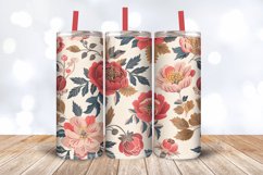 Mothers Day Retro Floral Tumbler Wrap, 20oz Skinny Tumbler W Product Image 3