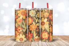 Autumn Meadow Flowers Tumbler Wrap, 20oz Skinny Tumbler Wrap Product Image 3