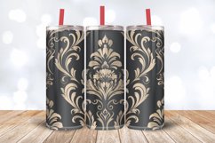 Dramatic Damask Tumbler Wrap, 20oz Skinny Tumbler Wraps Product Image 3