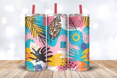 Bright Summer Memphis Tumbler Wrap, 20oz Skinny Tumbler Wrap Product Image 3