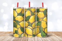 Lemons Tumbler Wrap, 20oz Skinny Tumbler Wraps Product Image 3