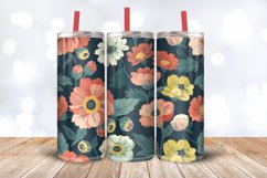Cottage core Bouquet Flowers Tumbler Wrap, 20oz Skinny Tumbl Product Image 3