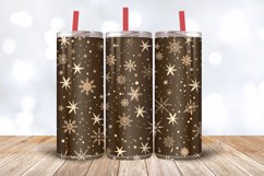 Brown Christmas Tumbler Wrap, 20oz Skinny Tumbler Wraps Product Image 3