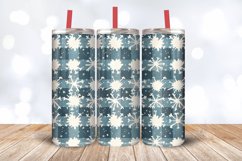 Winter Gingham Snowflakes Tumbler Wrap, 20oz Skinny Tumbler Product Image 3