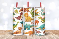 Prehistoric Creatures Tumbler Wrap, 20oz Skinny Tumbler Wrap Product Image 3
