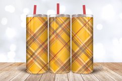Mango plaid Tumbler Wrap, 20oz Skinny Tumbler Wraps Product Image 3