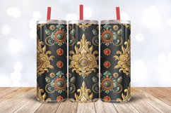 Javanese Jewels Tumbler Wrap, 20oz Skinny Tumbler Wraps Product Image 3