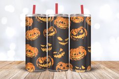 Halloween Pumpkin Tumbler Wrap, 20oz Skinny Tumbler Wraps Product Image 3