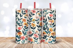 Risograph Flowers Tumbler Wrap, 20oz Skinny Tumbler Wrap Product Image 3