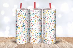 Tiny Bloom Flowers Tumbler Wrap, 20oz Skinny Tumbler Wrap Product Image 3
