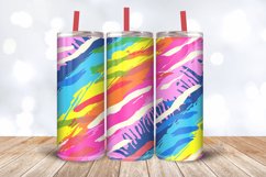 Rainbow Animal Print Tumbler Wrap, 20oz Skinny Tumbler Wrap Product Image 3