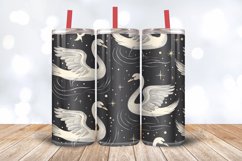 Night Swans Tumbler Wrap, 20oz Skinny Tumbler Wraps Product Image 3
