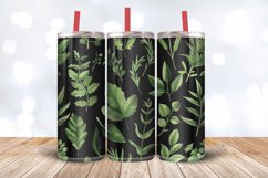 Botanical Plants Herbs Leaves Tumbler Wrap, 20oz Skinny Tumb Product Image 3