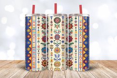 Romanian Folk Art Tumbler Wrap, 20oz Skinny Tumbler Wraps Product Image 3