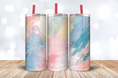 Pastel Acrylic Paint Tumbler Wrap, 20oz Skinny Tumbler Wrap Product Image 3